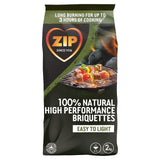 Zip natural charcoal briquettes for BBQ grilling, UK version