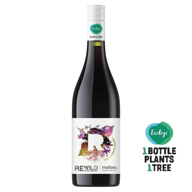 Rewild Malbec red wine 75cl, imported from the UK
