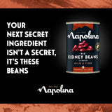 Napolina canned red kidney beans in water 400g, imported from the UK