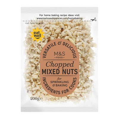 M&S M&S Hakkede Blandede Nøtter Snacks 200g - Kjøp online hos McGrocer