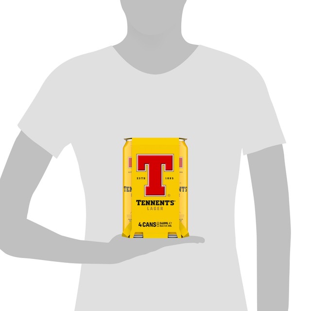 Tennent's lager beer can, UK version