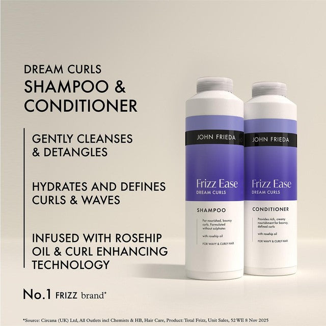 John Frieda Dream Curls bundle pack for curly hair, imported from the UK