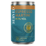 Served Espresso Martini Can 125ml - British product