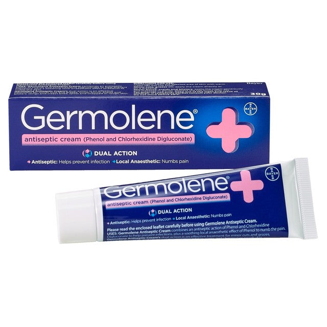 Germolene Antiseptic Dual Action Cream 30g - British product