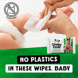 The Cheeky Panda unscented baby wipes 60 wipes (British brand)