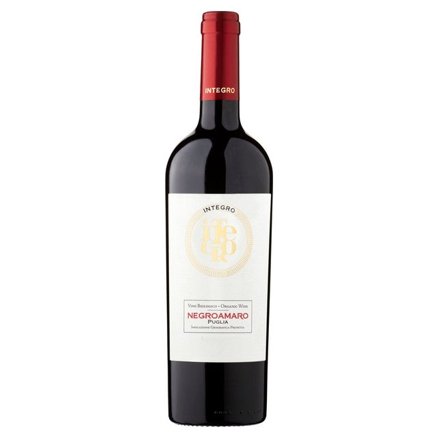 Integro Organic Negroamaro red wine 75cl, UK version