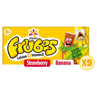 M&S Frubes Kids Banana & Strawberry Yoghurt Tubes 9 x 37g – online bei McGrocer kaufen
