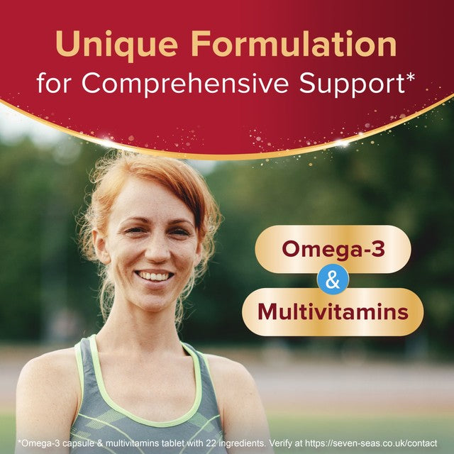 Seven Seas Omega-3 and Multivitamins Woman 60 per pack (British brand)