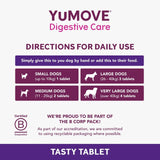 YuMOVE digestive support pre and probiotic for dogs (British brand)