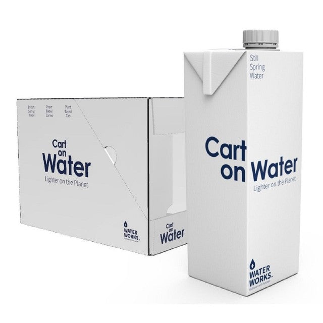 Carton Water alkaline spring water in paper carton 12 x 1L - British product