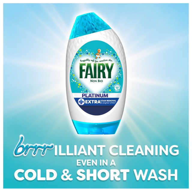 Fairy Platinum Non Bio laundry gel 1254ml - British product