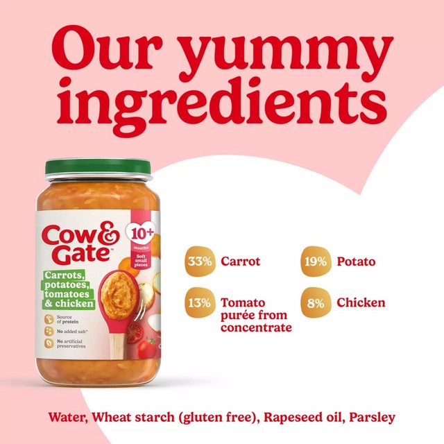Cow & Gate carrot chicken baby food 200g - British product