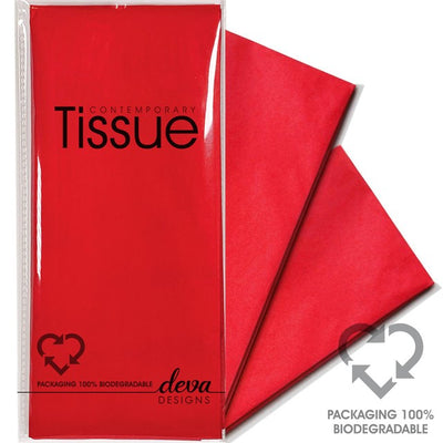M&S Deva Designs Red Tissue Paper Sheets 4 Pack- Buy online at McGrocer