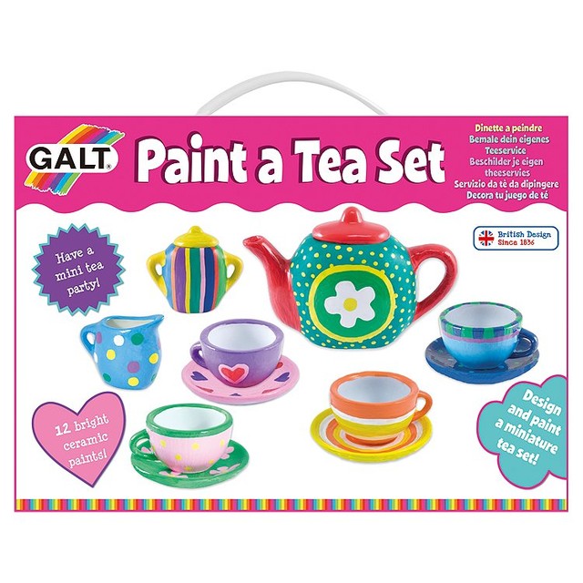Galt Paint a Tea Set ceramic painting kit, UK version