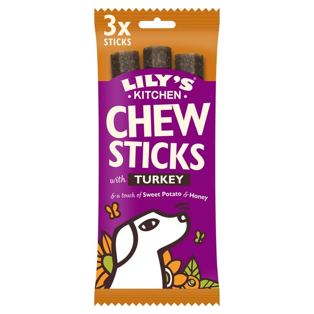Lily's Kitchen chew sticks with turkey 120g, UK version