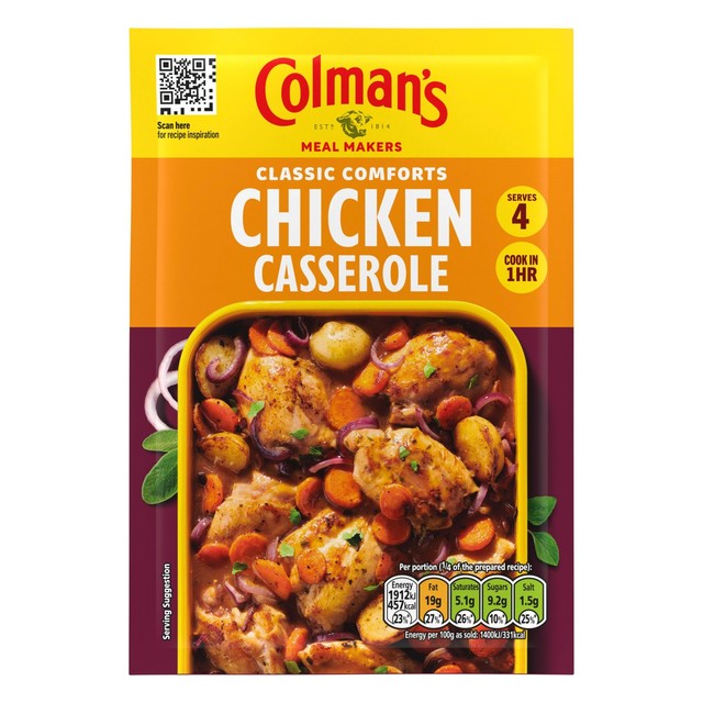 Colman's Chicken Casserole Recipe Mix 40g - British product