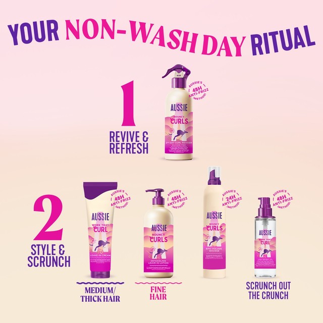 Aussie Curls Hydrating Shampoo for curly hair, imported from the UK