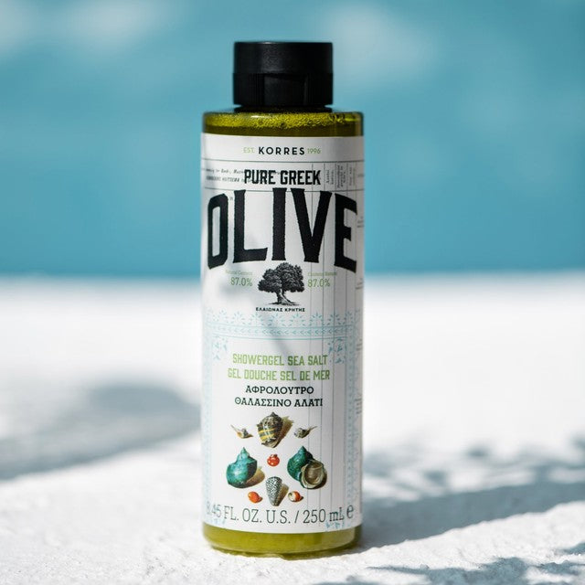 Korres olive and sea salt shower gel 250ml, UK version