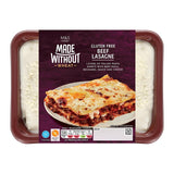 M&S gluten-free beef lasagne ready meal 400g, imported from the UK