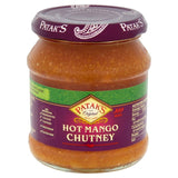 Patak's hot mango chutney 340g, imported from the UK