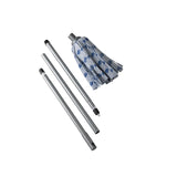 Addis cloth mop with 3-piece handle in metallic white blue - British product