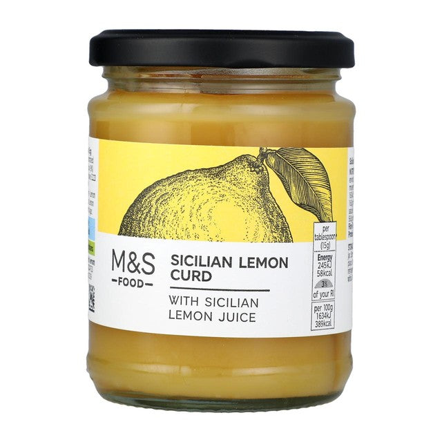 M&S Sicilian lemon curd 325g, imported from the UK