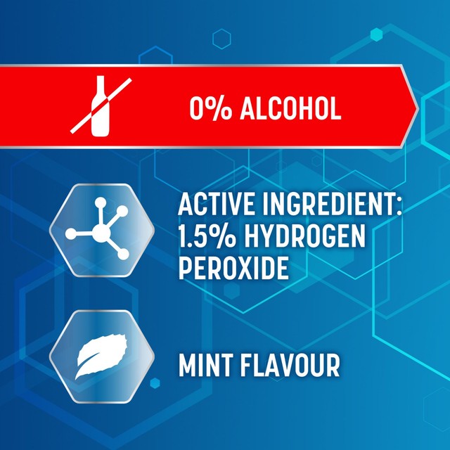 Colgate Peroxyl medicated alcohol-free mouthwash 300ml - British product