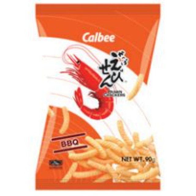 Calbee Prawn Crackers BBQ flavour - British product