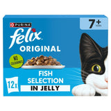 Felix senior cat food fish selection jelly 12x85g - British product