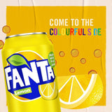 Fanta Lemon sparkling drink 24 x 330ml - British product