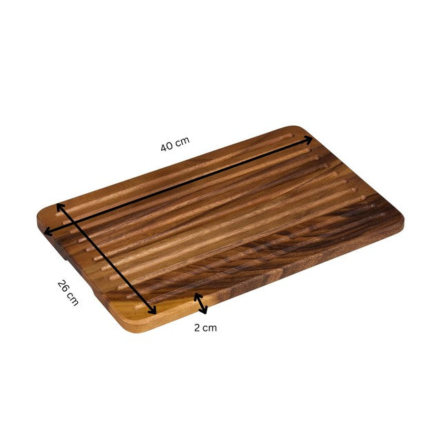 Tala acacia crumb catcher bread board 40x26cm - British product