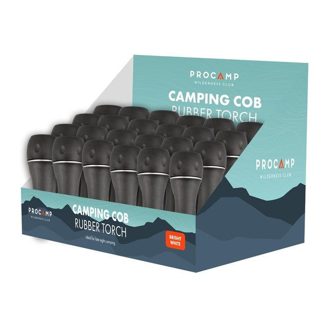 Gem Imports camping COB rubber torch, UK version