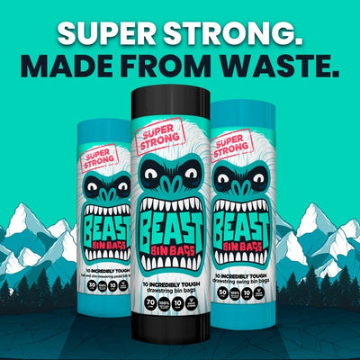 M&S Beast Incredibly Tough Drawstring Pedal Bin Bags 22L- Buy online at McGrocer