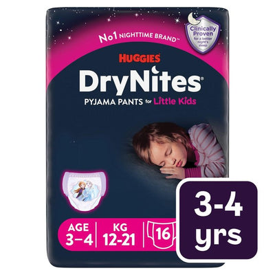 Huggies DryNites Jenter Nattpyjamas-truse Stor pakke