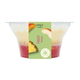 M&S peach, pear and pineapple fruit trifle 600g, imported from the UK