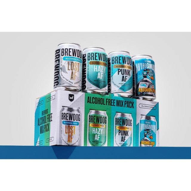BrewDog mixed alcohol-free beer cans 8 x 330ml - British product