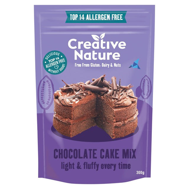 Creative Nature cacao rich chocolate cake baking mix 300g - British product