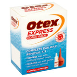 Otex Express Combi Pack ear wax treatment kit, imported from the UK