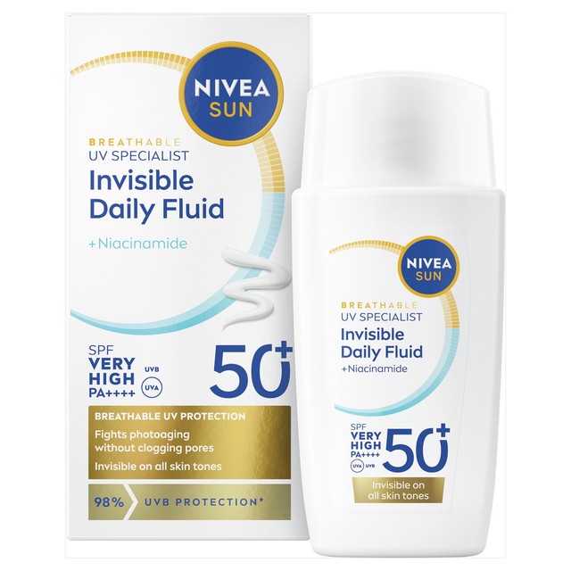 Nivea Face SPF 50 sunscreen 40ml, imported from the UK