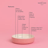 Mason Cash pink cat saucer 13cm, imported from the UK