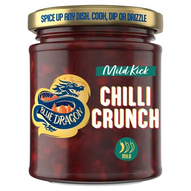 Blue Dragon Mild Kick Chilli Crunch 180g - British product
