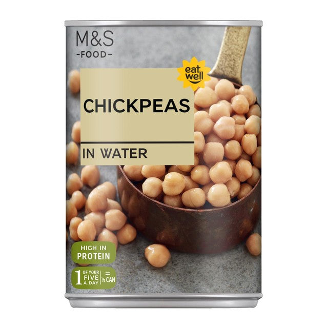 M&S chickpeas in water 400g, imported from the UK