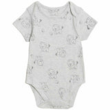 M&S Lion Bodysuits Grey Mix 0-3 Months Baby, imported from the UK