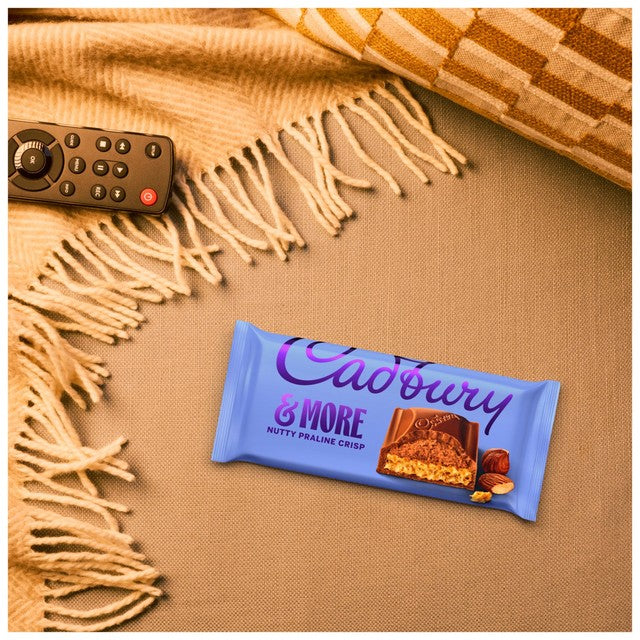 Cadbury nutty praline crisp chocolate bar 180g - British product