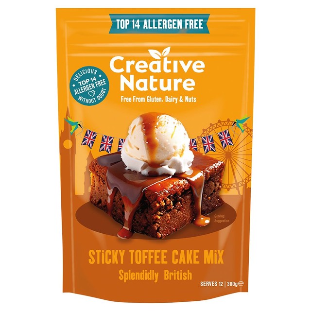 Creative Nature sticky toffee pudding mix 300g - British product