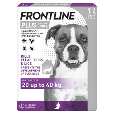 M&S Frontline Plus Large Dog Flea and Tick Treatment 20-40kg- Buy online at McGrocer