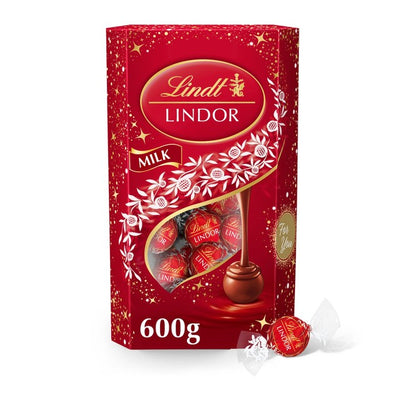 Boîte Extra Large de Truffes au Chocolat au Lait Lindt Lindor 600g
