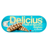 Delicius Grilled Mackerel Fillets in Brine 110g - British product