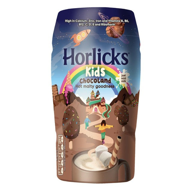 Horlicks Kids Chocoland chocolate malt drink powder 270g, UK version