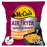 McCain Crinkle Cut Chips 750g, imported from the UK